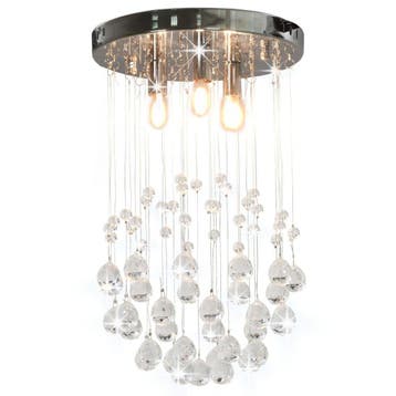 Kristallen Lamp Rond | 58% Korting | Tweedekansje, Ophalen of Verzenden, Nieuw, Kunststof