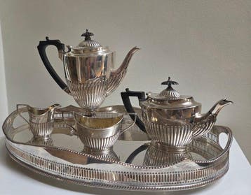 Drinkservies - Zilver - Elkington & Co servies, Antiek en Kunst