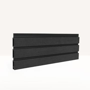 ACTIE - Premium Composiet Schutting Verticaal Rhombus Zwart, Ophalen of Verzenden, Nieuw, Kunststof, 1 tot 2 meter