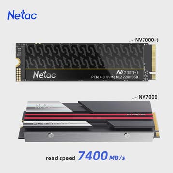 Netac NV7000-t NVMe SSD 2TB PCIe 4.0 M.2 2280 - 7400MB/s Lee, Verzenden, Nieuw