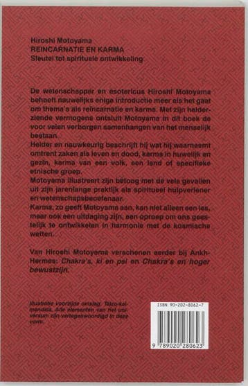 Reïncarnatie en karma 9789020280623 H. Motoyama, Boeken, Verzenden, Gelezen, H. Motoyama