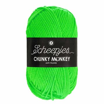 Scheepjes Chunky Monkey 100g - 1259 Neon Green, Verzenden, Nieuw