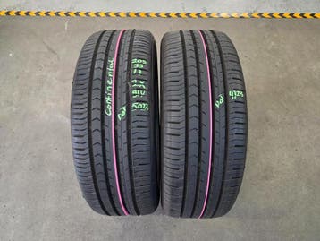 205/55/17 94V CONTINENTAL ZOMERBANDEN 7,5MM PROFIEL 2X, Ophalen, Gebruikt, 17 inch, 205 mm