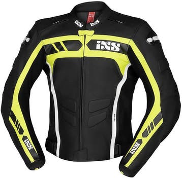 IXS Sport RS-600 1.0 Zwart Geel Leren Motorjas, Nieuw met kaartje, Jas | leer, IXS, Heren