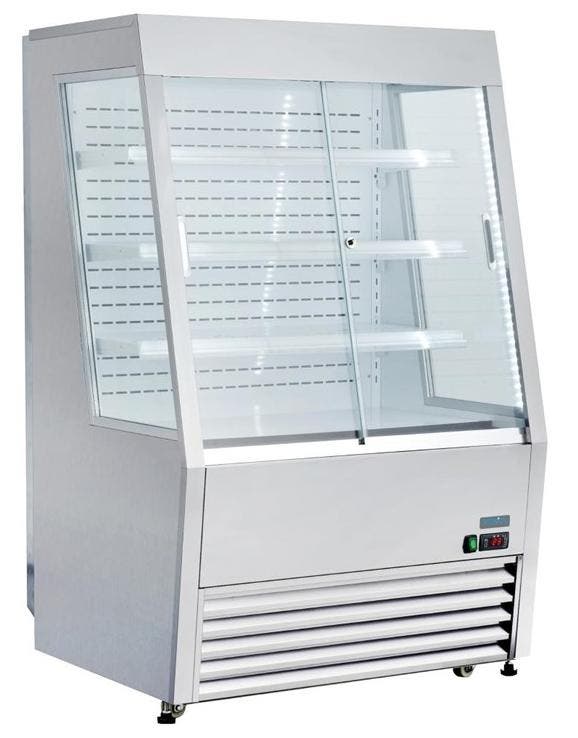 Koelkast met schuifruiten rvs 145(h) x 91,8(b) x 79,2(d)c..., Zakelijke goederen, Horeca | Keukenapparatuur, Verzenden