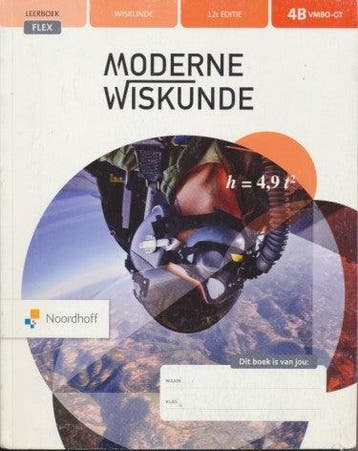 Moderne Wiskunde 12e editie Flex Leerboek 4B VMBO-GT, Boeken, Schoolboeken, Verzenden, Nieuw