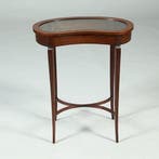 Victoriaans niervormig juwelentafeltje mahoniehout ca 1875, Antiek en Kunst, Ophalen of Verzenden