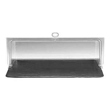 Serveerplateau | Melamine | Leisteen-look + Rolltop Deksel |, Verzenden, Nieuw in verpakking