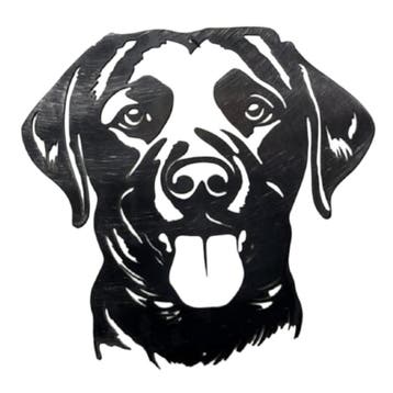 Wanddecoratie metaal hond De labrador retriever, Tuin en Terras, Verzenden, Nieuw