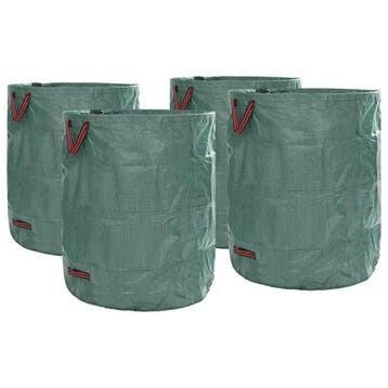 vidaXL Tuinafvalzakken 4 st 500 l Groen Polypropyleen, Verzenden, Nieuw