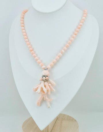 Koraal - Zilver - Halsketting - CORALLO ROSA, Nieuw