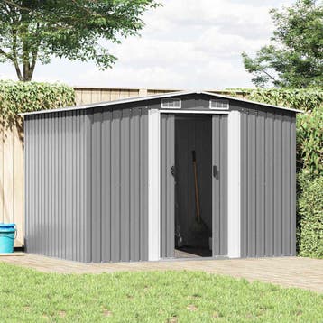 vidaXL Tuinberging 257x205x178 cm metaal grijs, Verzenden, Nieuw