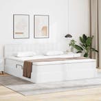 vidaXL Opslag bed met matras met opslag Puur Wit 200 x 200, Huis en Inrichting, Slaapkamer | Bedden, Verzenden, Nieuw, Wit, Overige materialen