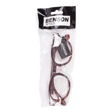 Benson Modieuze leesbril - bruin montuur - sterkte +4.00..., Ophalen of Verzenden, Nieuw