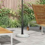 vidaXL Parasolvoet 20,9kg Lichtgrijs Betonkleurig Rond, Verzenden, Nieuw, Minder dan 1 meter, Parasolvoet