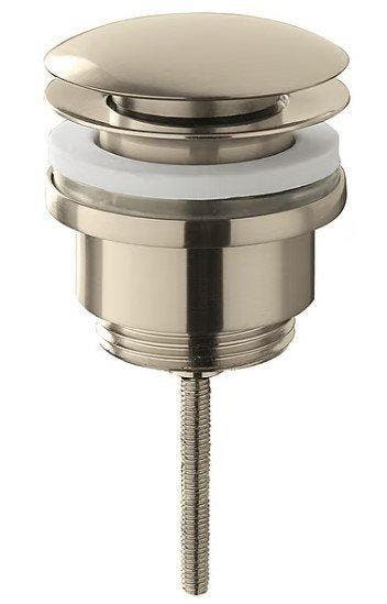 Luxe afvoerplug clickwaste 1.1/4 laag model, RVS - 33.4014, Ophalen of Verzenden, Nieuw, Chroom, Bad