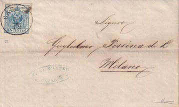 Italiaanse oude staten - Lombardije Venetië - 30/31 december, Postzegels en Munten, Gestempeld