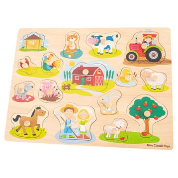 New Classic Toys houten knoppuzzel  van €15,99 voor €7,99, Ophalen of Verzenden, Nieuw