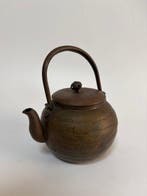 Japanse messing theepot – traditionele vorm – natuurlijke, Antiek en Kunst