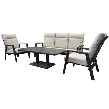 Barolo Pacific stoel bank dining loungeset 4 delig, Ophalen of Verzenden, Nieuw, Aluminium