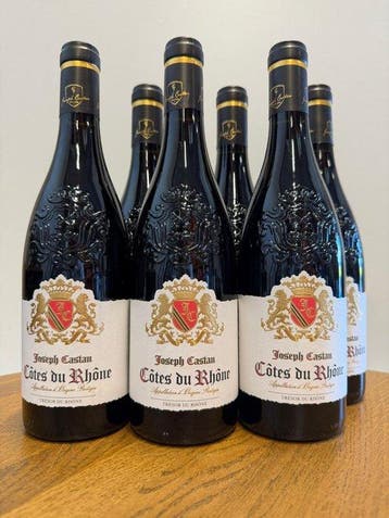 2021 Joseph Castan - Côtes-du-rhône - 24 Flessen (0.75, Nieuw