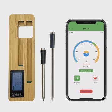Draadloze Vleesthermometer met Dubbele Sonde & Bluetooth - P, Verzenden, Nieuw