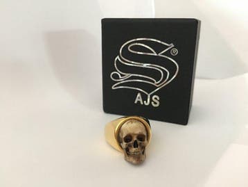 AJS Handgemaakt Memento Mori Schedel Bot Biker Hypoallergeen
