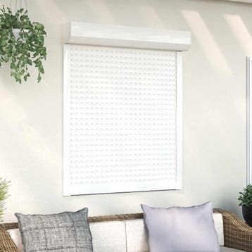 vidaXL Rolluik 100x120 cm aluminium wit, Verzenden, Nieuw
