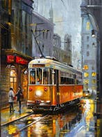 Alexander Nakonechny (1971) - Evening. Yellow tram