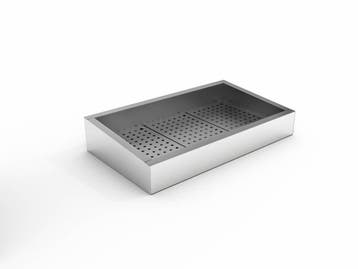 Crushed Ice Bak | 3/1 GN | Schuin| RVS AISI 304 Combisteel, Verzenden, Nieuw in verpakking