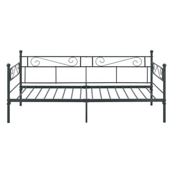 Eenpersoons slaapbank of 3-zitsbank Kerava 90x200 zwart, Huis en Inrichting, Slaapkamer | Bedden, Verzenden, Nieuw