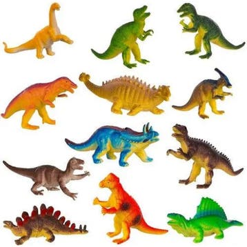 Kruzzel Dinosaurussen Figuren Set - 12 Stuks - Realistisc..., Ophalen of Verzenden, Nieuw
