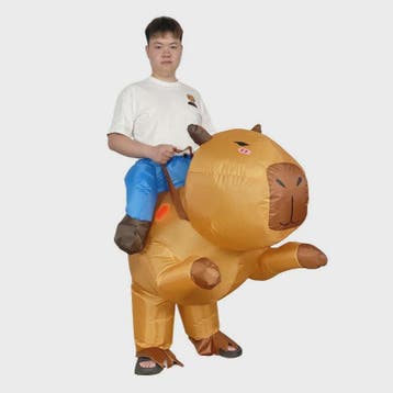 Opblaasbaar Capybara Kostuum voor Volwassenen - Uniek Draagb, Verzenden, Nieuw