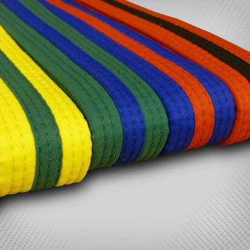Taekwondo-banden JC | Groen / Blauw (Maat: 280), Verzenden, Nieuw, Taekwondo, Vechtsportmateriaal