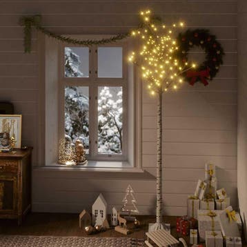 vidaXL Kerstboom wilg met 220 warmwittte LEDs binnen en, Verzenden, Nieuw