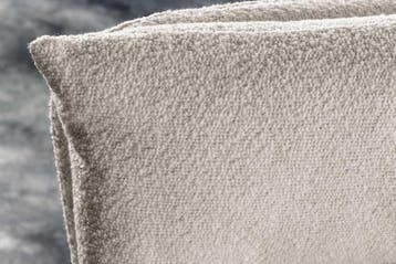Draaibare Retro Stoel BIG GEORGE greige Bouclé Armleuningen, Huis en Inrichting, Stoelen, Ophalen of Verzenden, Nieuw