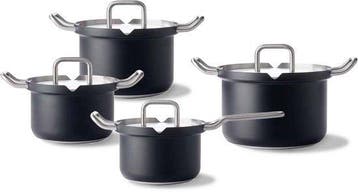 BK Q-linair Master Black Pannenset - 4- Kookpannen - Met, Verzenden, Nieuw