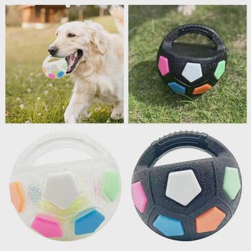 Honden Voetbal Speelgoed met Handvat - Piepend, Drijvend & D, Verzenden, Nieuw