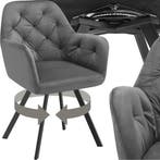 2dekans | tectake® - Draaistoel in fluweellook -, Huis en Inrichting, Stoelen, Ophalen of Verzenden, Zo goed als nieuw