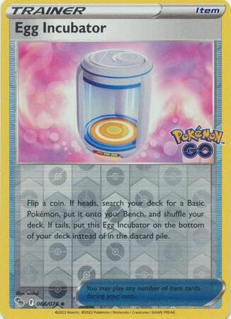 Egg Incubator 066/078 Reverse Holo Pokémon Go, Hobby en Vrije tijd, Verzamelkaartspellen | Pokémon, Losse kaart, Nieuw, Foil, Ophalen of Verzenden