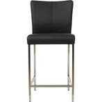 Set van 6 Leren barkruk Revolt laag - Toledo Nero (zwart) -, Ophalen of Verzenden, Nieuw, Leer