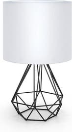 Tafellamp - Bureaulamp - Tafellamp slaapkamer - Wit - Aigost, Huis en Inrichting, Lampen | Tafellampen, Verzenden, Zo goed als nieuw