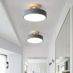 Aurora Plafondlamp – LED Scandinavische Lamp Metaal en Hout, Verzenden, Nieuw, Hout