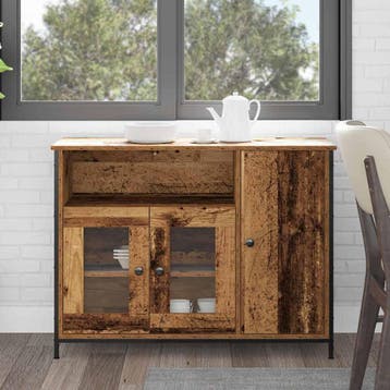 vidaXL Dressoir Oudhout 100 x 35 x 75 cm, Huis en Inrichting, Kasten | Dressoirs, Verzenden, Nieuw, Overige houtsoorten, Minder dan 50 cm