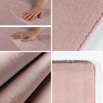 Wasbaar Vloerkleed | Sky | Uni | Rosé | 120x170 cm, Verzenden, Nieuw