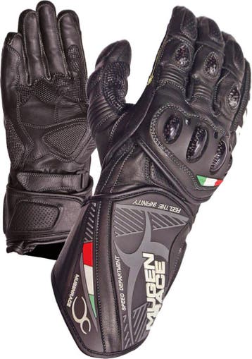 MUGENRACE Neptun Zwarte Handschoenen, Nieuw met kaartje, MUGENRACE, Handschoenen, Heren