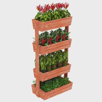 Verticale Houten Bloembakken 4 Lagen - Verhoogd Tuinbed Buit, Tuin en Terras, Verzenden, Nieuw