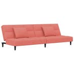 Slaapbank Roze Fluweel | Retourdeal 35% Korting, 100 cm, Overige kleuren, Tweepersoons, Ophalen of Verzenden
