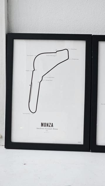 Circuit Poster Monza · Van Wijck Luxe White Edition, Verzamelen, Posters, Ophalen, Nieuw