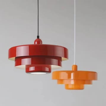 Retro Oranje Plafondlamp - Stijlvolle Hanglamp voor Eetkamer, Huis en Inrichting, Verzenden, Nieuw